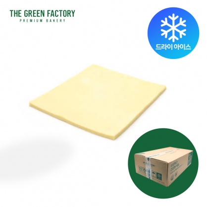 (발송지연) 더그린팩토리 사각 페스츄리A 냉동생지 70g 90개입 한박스 (드라이아이스포장)