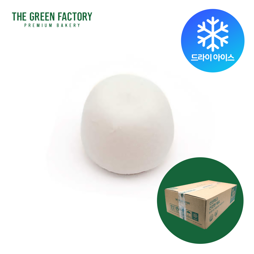 (발송지연) 더그린팩토리 쫀득 팥도넛 50g 냉동생지 120개입 한박스 (드라이아이스포장)