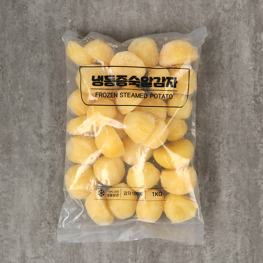 냉동 증숙 알감자 탈피 1kg 휴게소 통감자 중국산