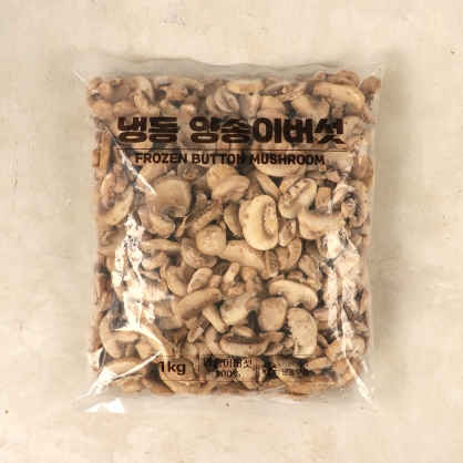 냉동 양송이 버섯 슬라이스 1kg