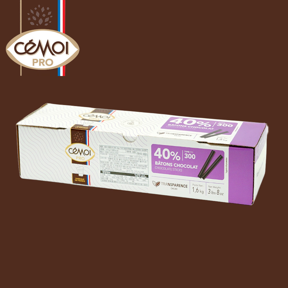 세모아 초콜릿 스틱 40% 1.6kg 타입300 스틱초콜릿 스틱초코