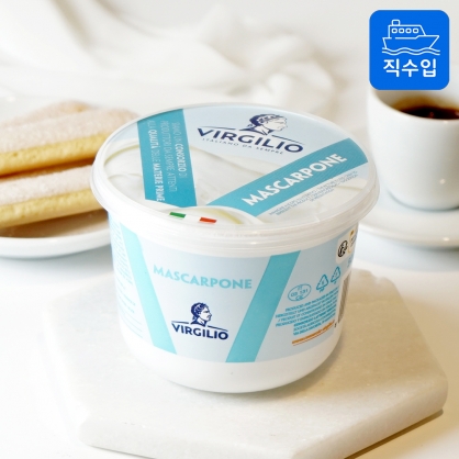 (5월중순재입고예정) 비르질리오 생 마스카포네 크림치즈 500g 냉장 (임박상품 소비기한25.5.7)