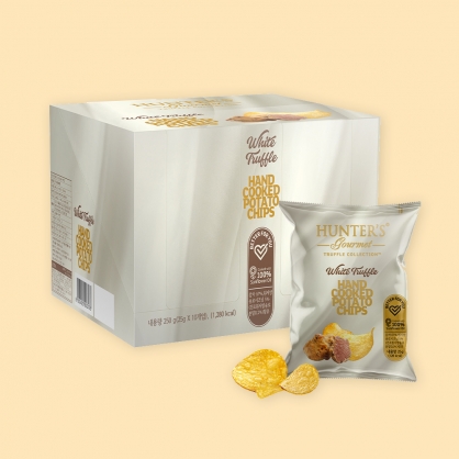 헌터스 화이트 트러플 포테이토칩 25g 10개입 (1박스) 감자칩