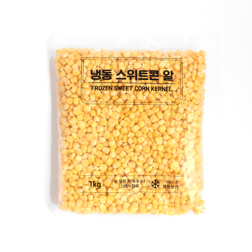 냉동 옥수수알 1kg 옥수수 알갱이 스위트콘알