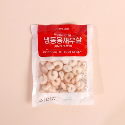 냉동 홍새우살 100/200 200g 깐새우 손질 볶음밥