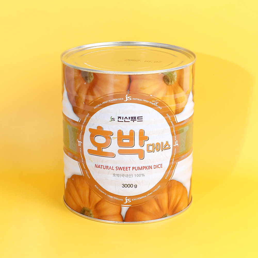 국산 호박 다이스 3kg 통조림