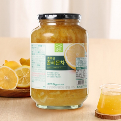 초록원 꿀레몬차 2kg 레몬청 과일차