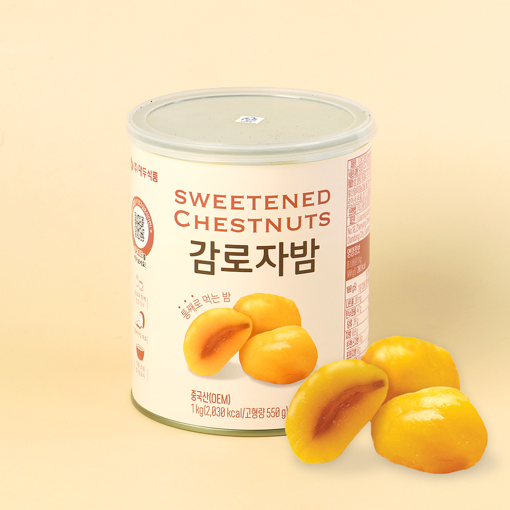 대두 감로자밤 1kg 통밤 밤통조림 (고형량 550g)