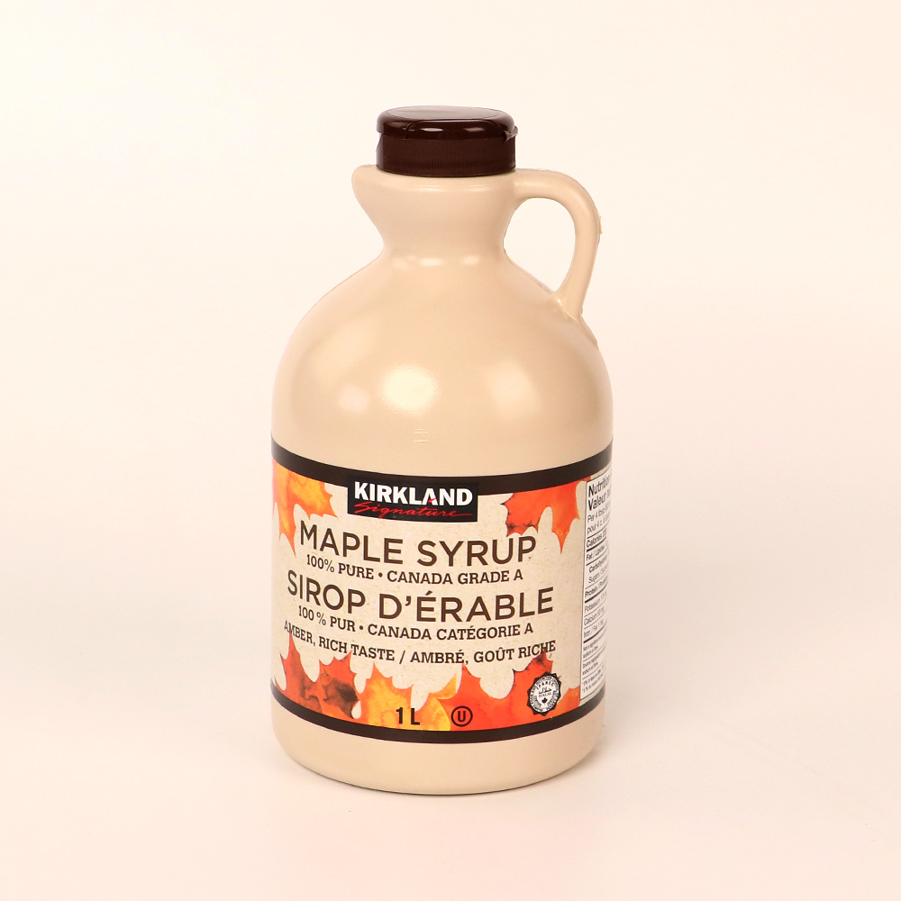 코스트코 커클랜드 시그니춰 메이플 시럽 1L 단풍 와플
