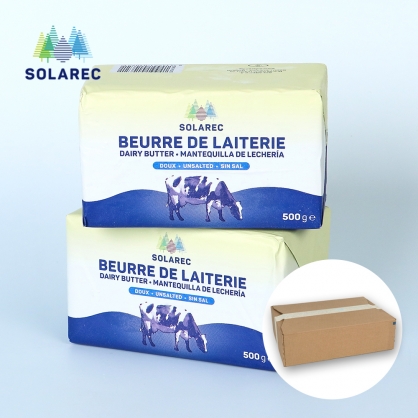 (1박스) 솔라렉 락틱 무염 버터 500g 20개 냉동 벨기에 발효버터