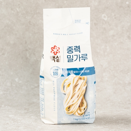 백설 중력 밀가루 1kg 중력분