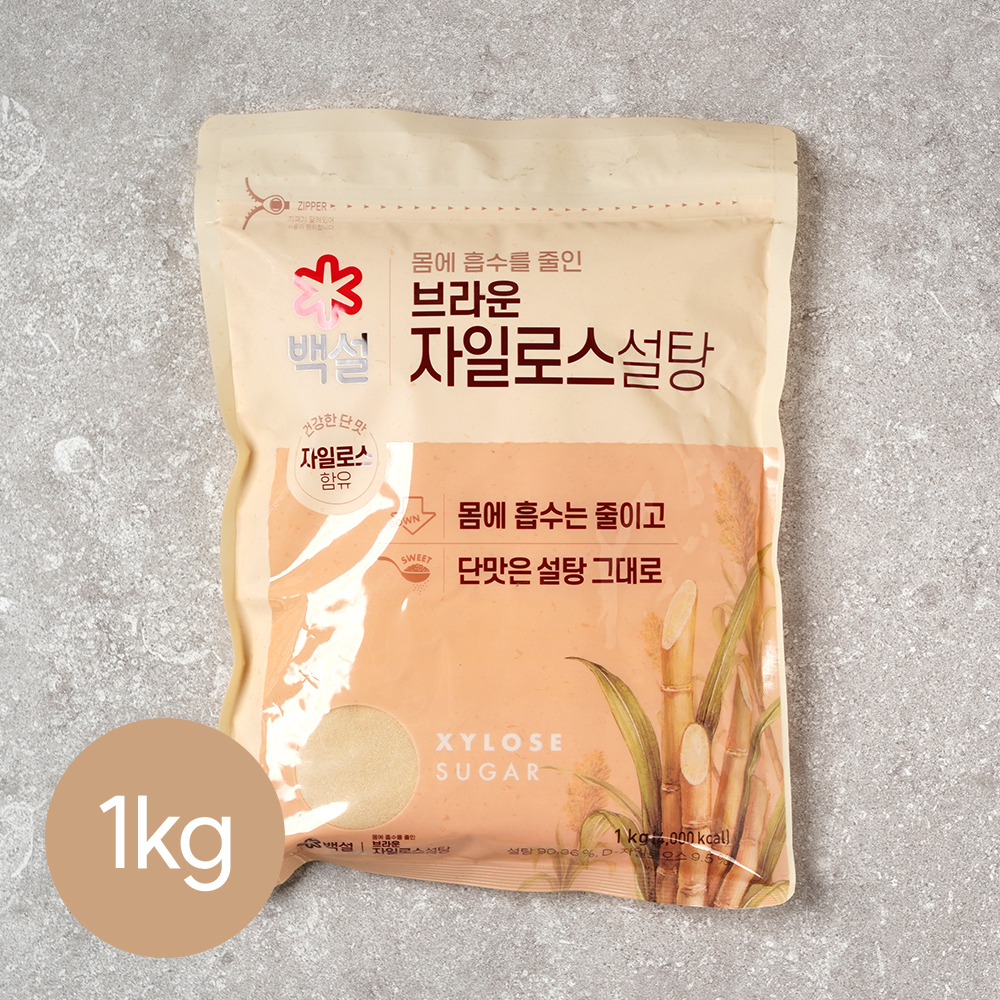 백설 브라운 자일로스 설탕 1kg 갈색설탕 담금용