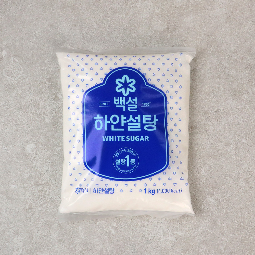 백설 하얀 설탕 1kg 백설탕