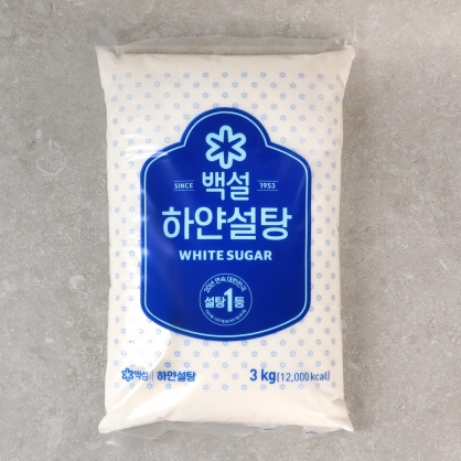백설 하얀 설탕 3kg 백설탕