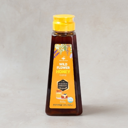 허니비푸드 야생화꿀 500g 잡화꿀 천연 자연 꿀 선물