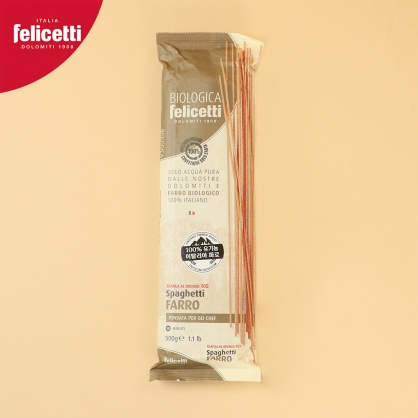 펠리체티 유기농 파로 스파게티 500g 파로밀 이탈리아 롱파스타 면