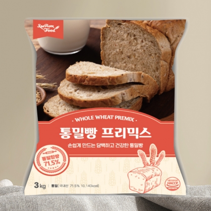 새롬 통밀빵 프리믹스 3kg 건강빵 식빵 믹스
