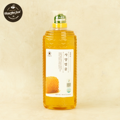 꿀뚝뚝 사양 벌꿀 2kg 업소용 대용량 튜브 천연꿀20% 함유