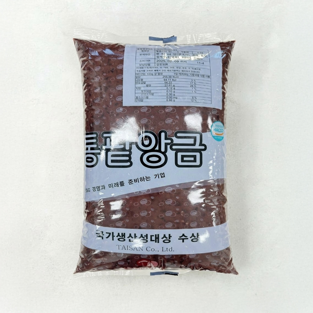 태산 통팥앙금51 5kg 팥앙금 빙수팥 (임박26년4월28일)