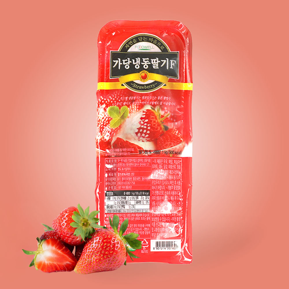 푸드웰 냉동 딸기 가당 1kg 국산