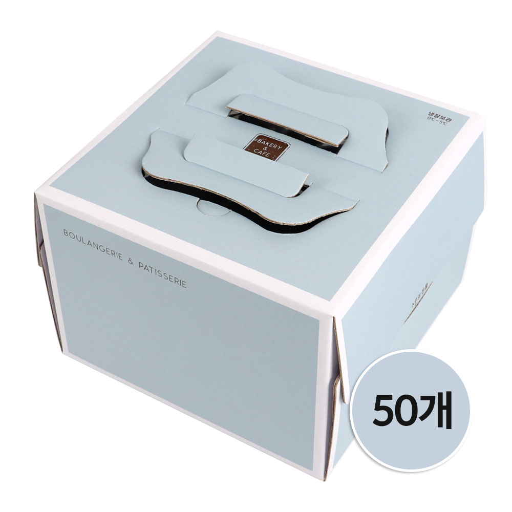 (50개묶음) 사랑의선물 1호 민트(210×210×150(H)mm) 케익박스 케익상자