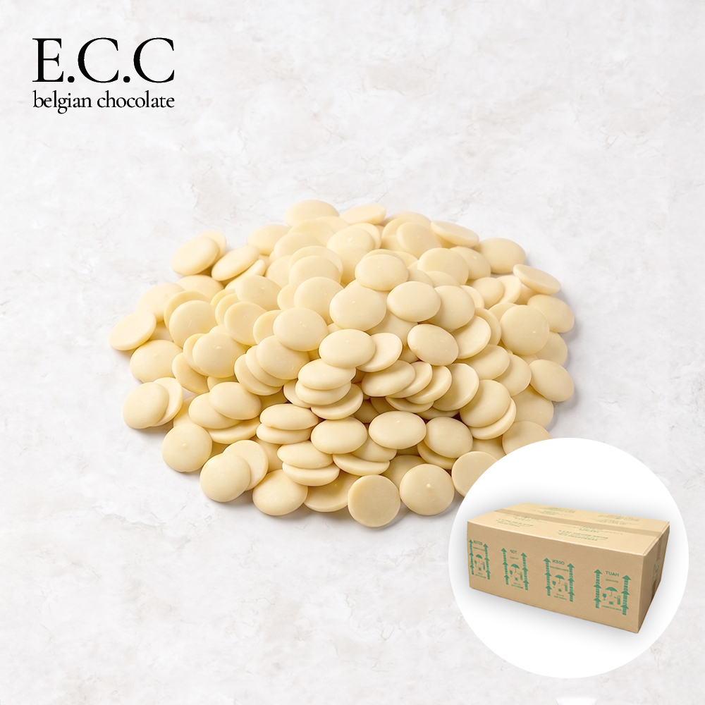 ECC 화이트 커버춰 초콜릿 10kg 벌크 벨기에