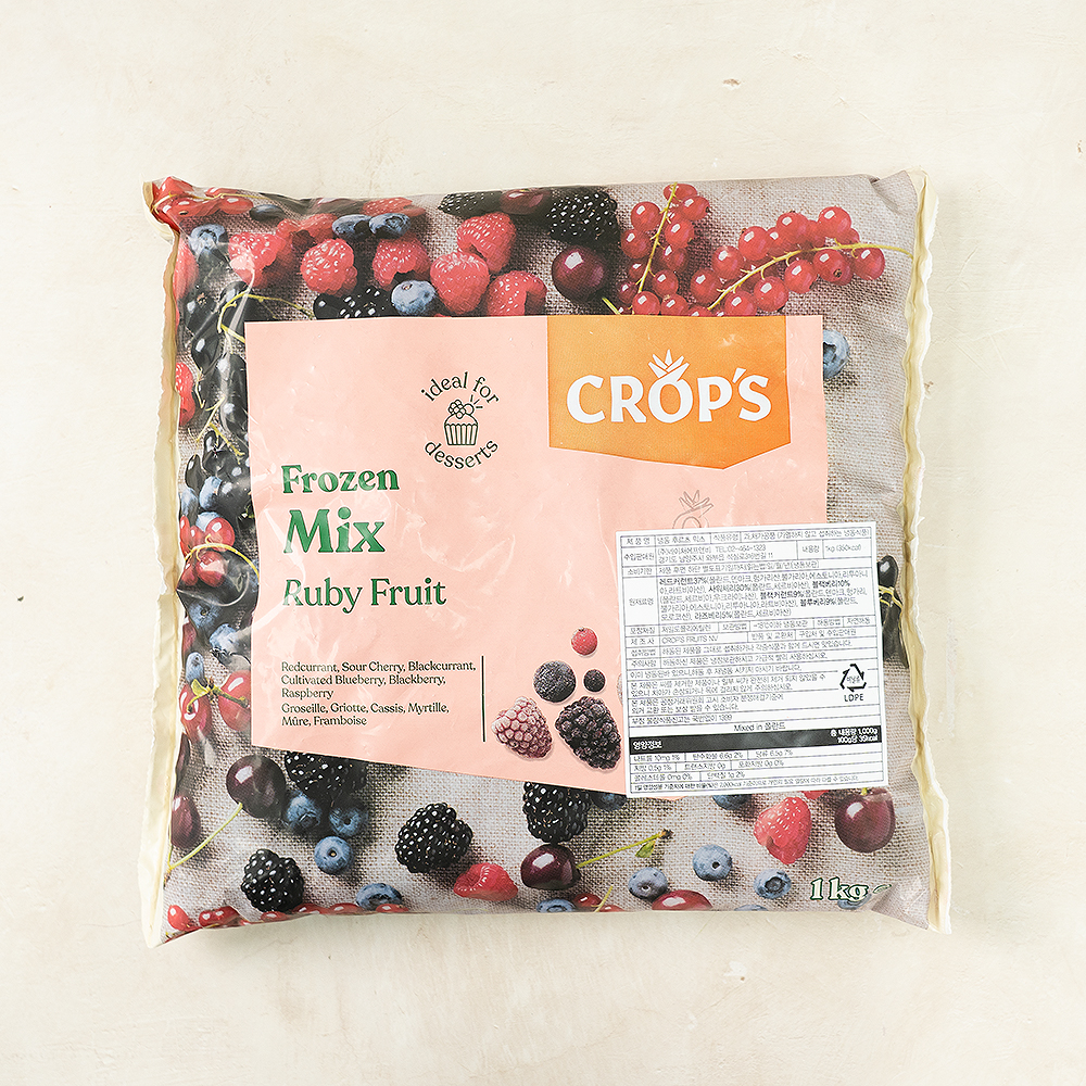 크랍스 냉동 후르츠믹스 1kg 냉동과일 과일믹스
