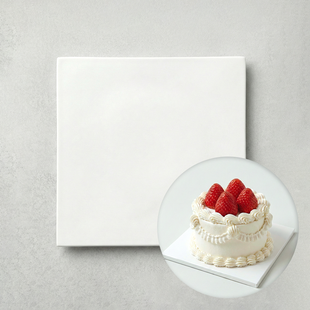 (2매) 미니케익하판 화이트 케이크 하판 받침