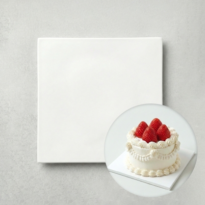 (2매) 미니케익하판 화이트 케이크 하판 받침