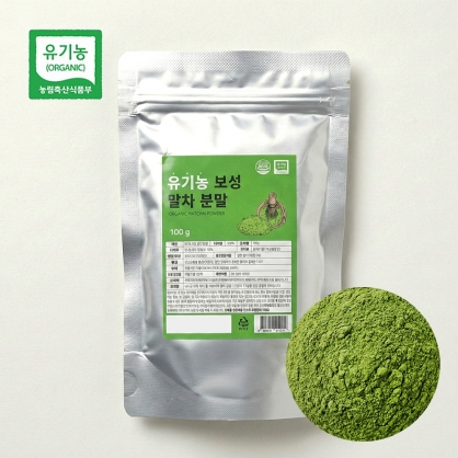 유기농 보성 말차 분말 100g 국내산 말차파우더
