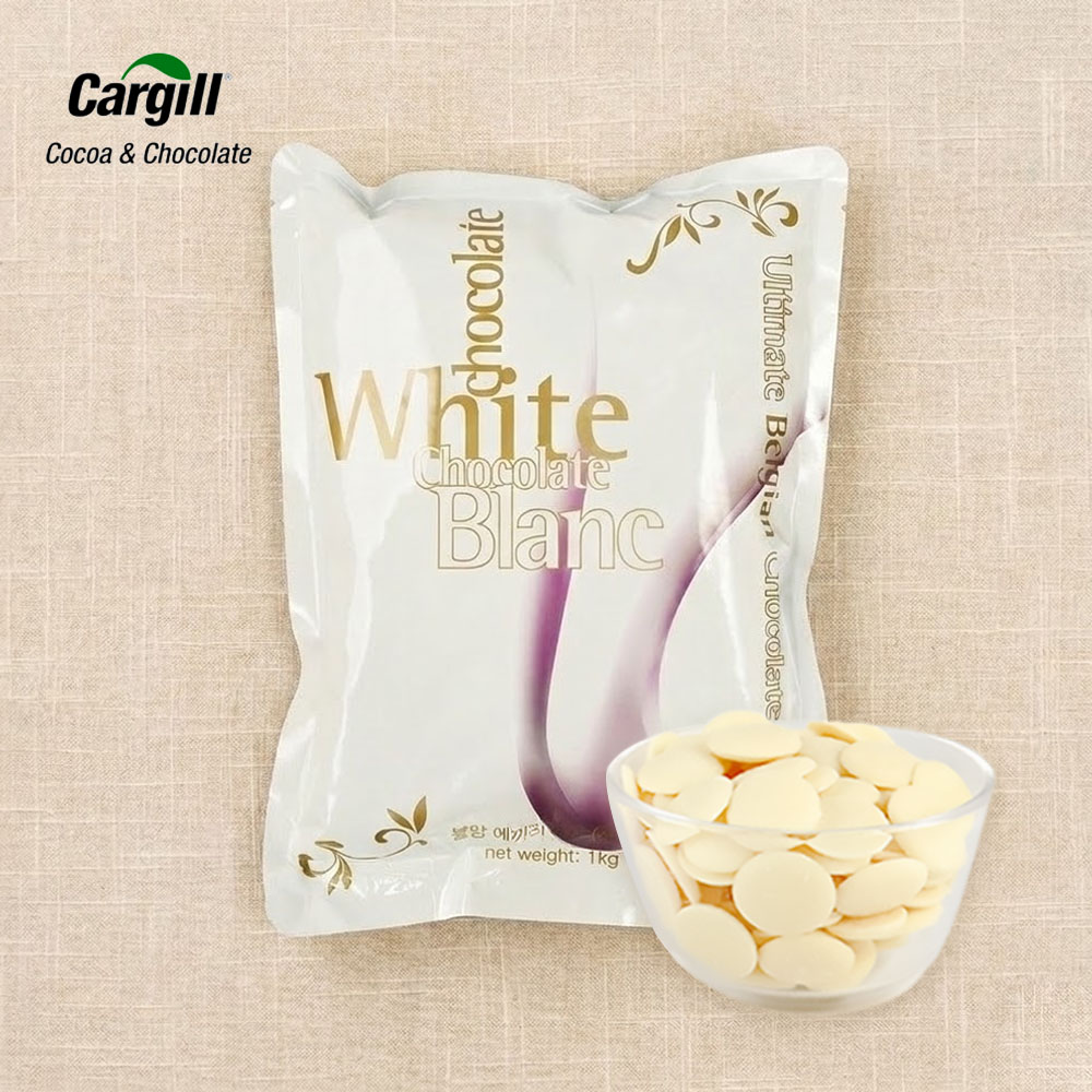 카길 화이트 초콜릿 커버춰 블랑에끼리브르 30% 1kg 벨기에