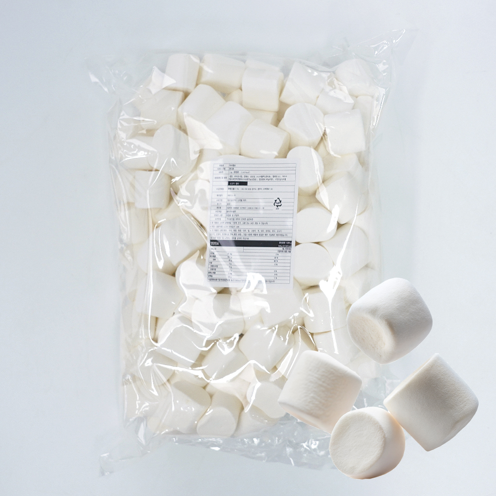마쉬멜로 1kg 화이트 마시멜로우 두쫀쿠재료 마시멜로 (임박27년1월27일)