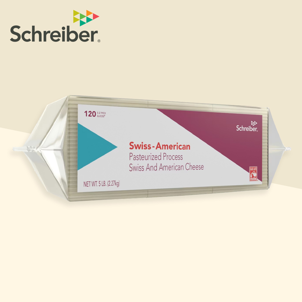 슈라이버 스위스 아메리칸 슬라이스 치즈 2.27kg (120매)