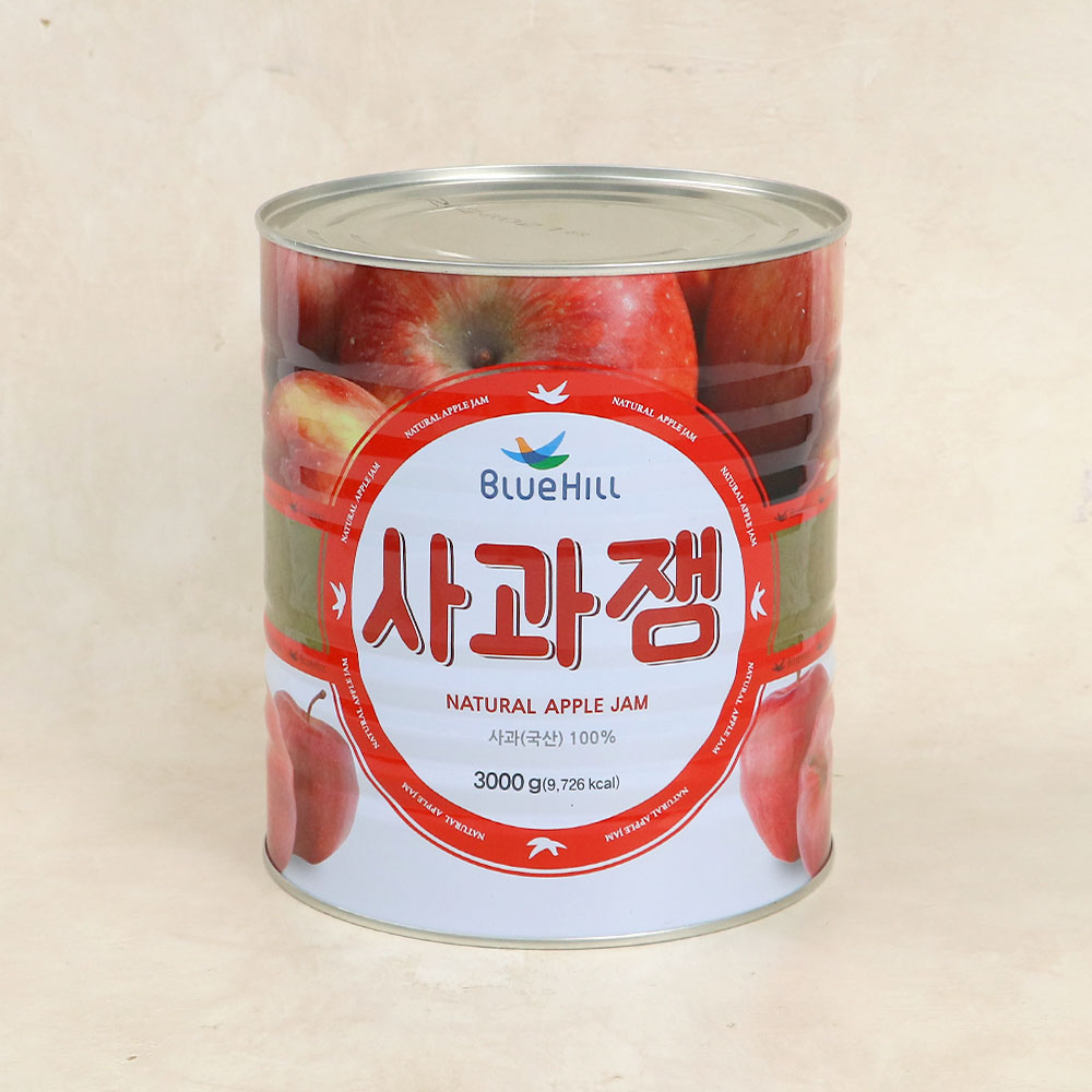 진산푸드 사과잼 3kg 국산 사과