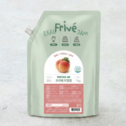 프리베 리얼잼 복숭아 1kg 복숭아잼 과일잼 피치잼 리플잼