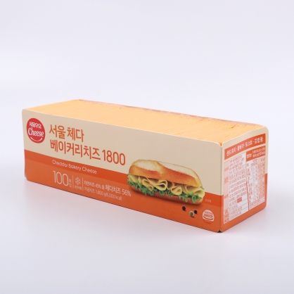 서울우유 체다 베이커리 슬라이스 치즈 1.8kg 약100매