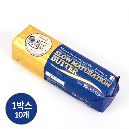 (1박스) 이즈니 고메버터 500g 10개 프랑스 무염 발효 버터