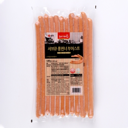 서브큐 롱윈너 부어스트 소시지 1kg 롱소시지