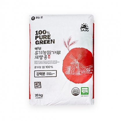맥선 유기농 밀가루 제빵용 강력분 20kg