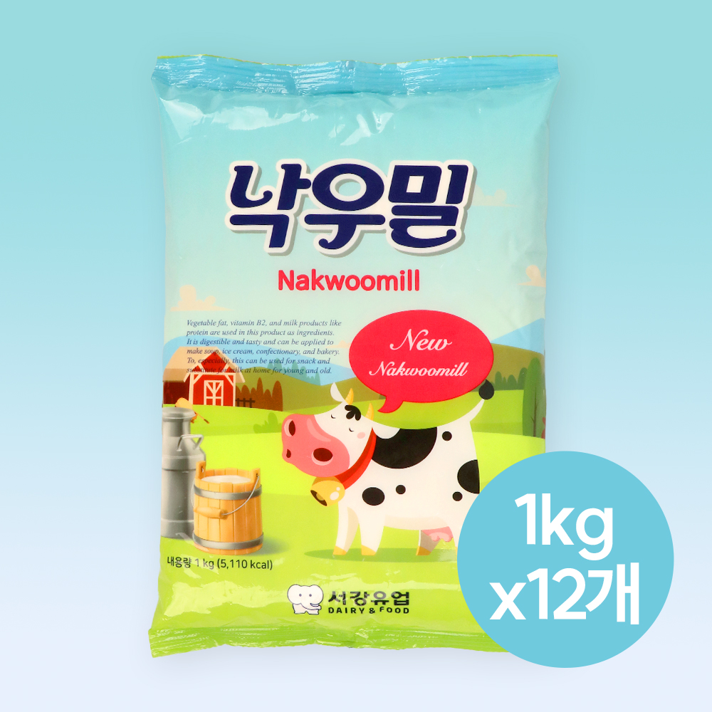(1박스) 서강 낙우밀 분유 1kg 12개 탈지분유 대체