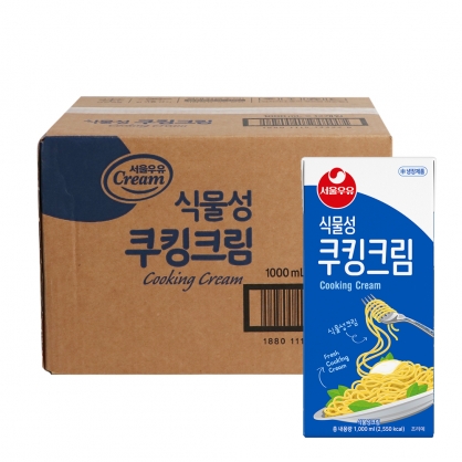 (1박스) 서울우유 식물성 쿠킹크림 1L 12개
