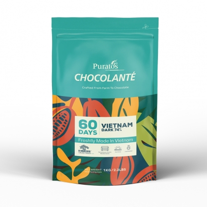 (발송지연) 퓨라토스 60데이즈 베트남 다크 초콜릿 74% 1kg 다크커버춰