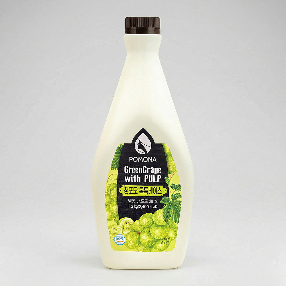 포모나 청포도 톡톡 베이스 1.2kg 청포도에이드