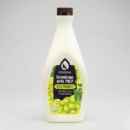 포모나 청포도 톡톡 베이스 1.2kg 청포도에이드