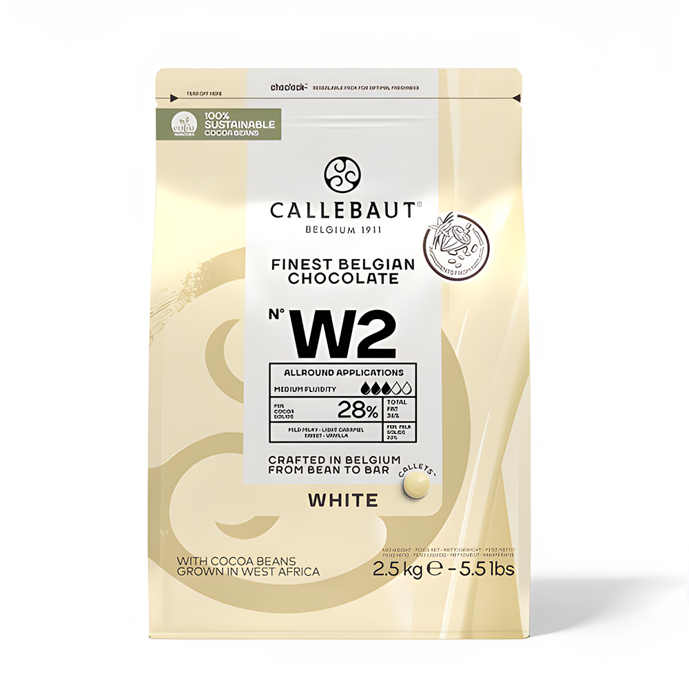 칼리바우트 화이트 초콜릿 W2 28% 2.5kg 벨기에 칼레 커버춰