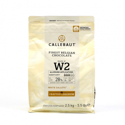 칼리바우트 화이트 초콜릿 W2 28% 2.5kg 벨기에 칼레 커버춰