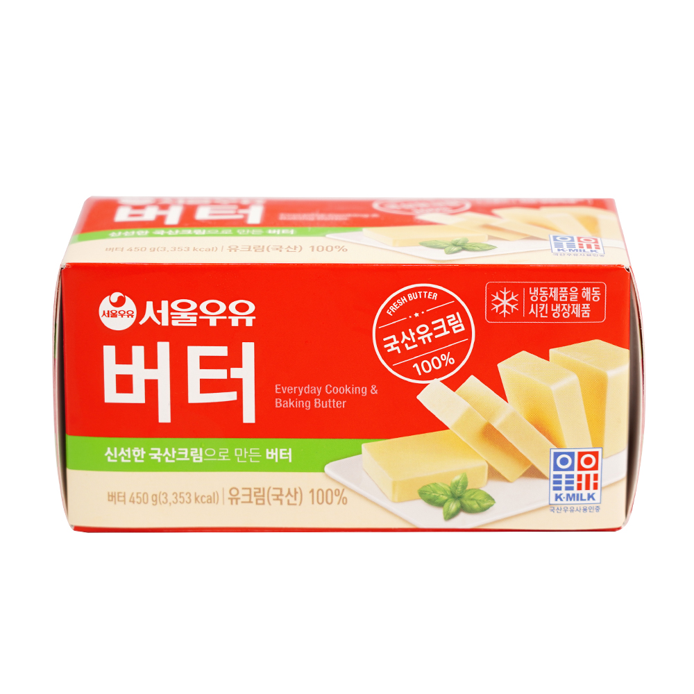 서울우유버터 450g 무염 천연버터 냉장