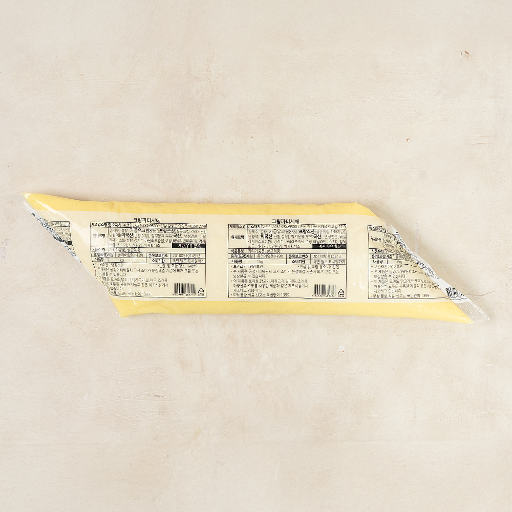 선인 크림파티시에 1kg 커스타드 바닐라 크림 슈크림