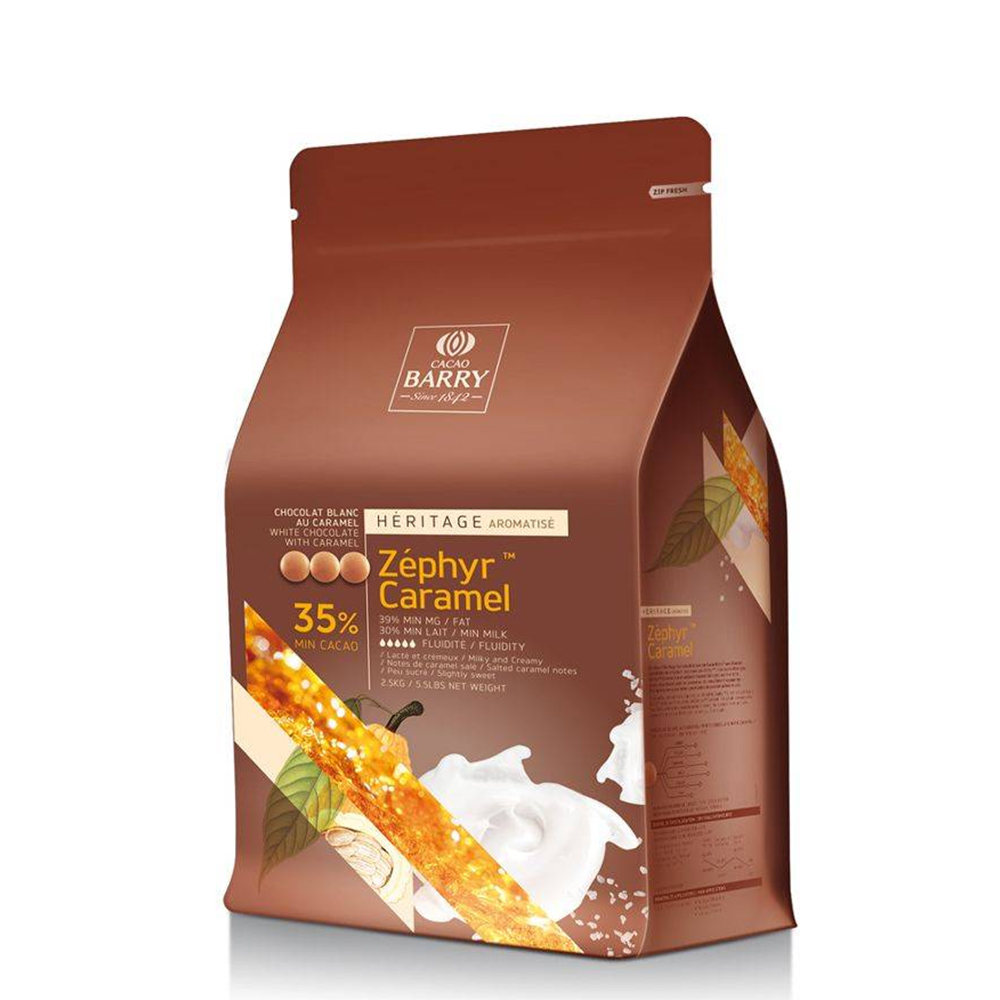 (발송지연) 카카오바리 제피르캐러멜 35% 2.5kg 카라멜초콜릿커버춰
