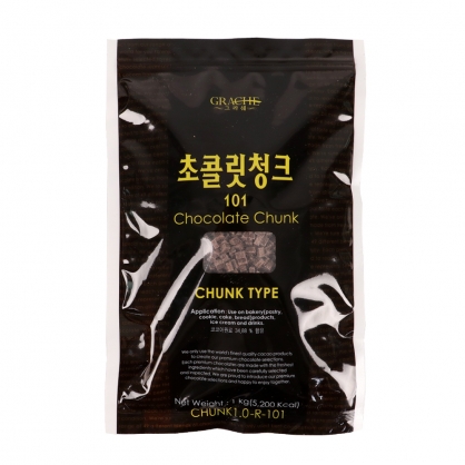 (1박스) 초콜릿청크101 1kg×15개 (삼광) 코코아 초코칩 34%